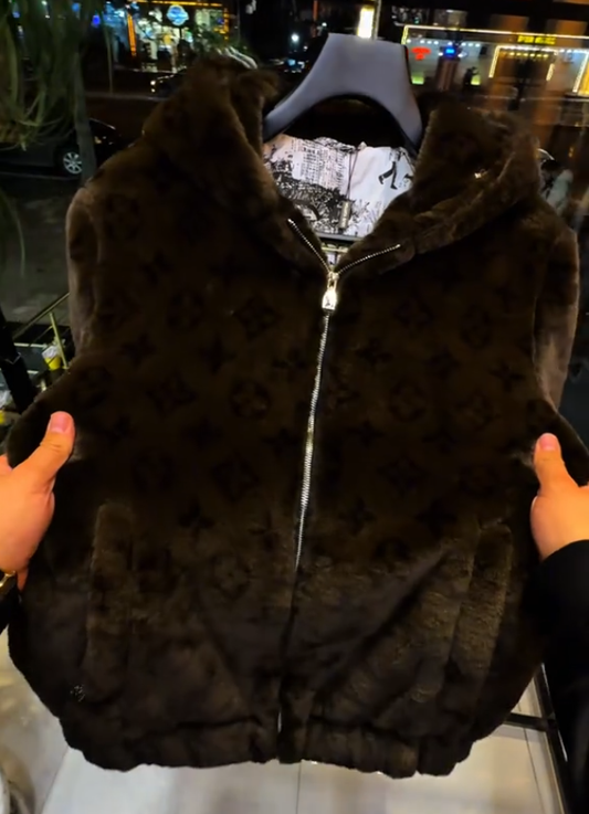 Men's high-end hooded jacket