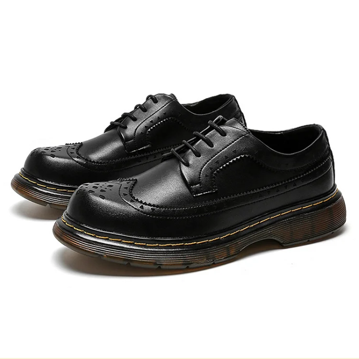 Vintage Brogue Carved Casual Shoes