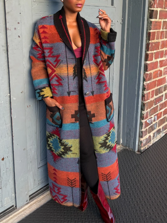 Printed Long Jacket