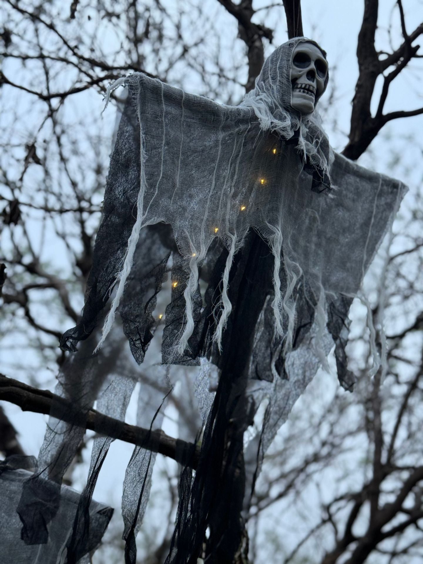 Funny Garden Decorative Lights Ghost Skull