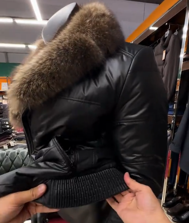 Men's Detachable Fur Collar Jacket