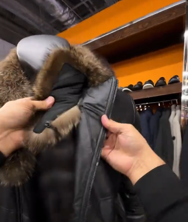 Men's Detachable Fur Collar Jacket