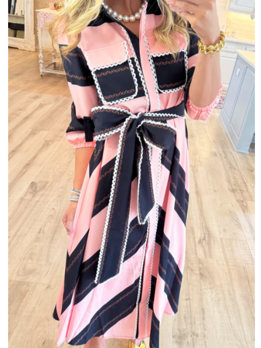 Contrast Dress