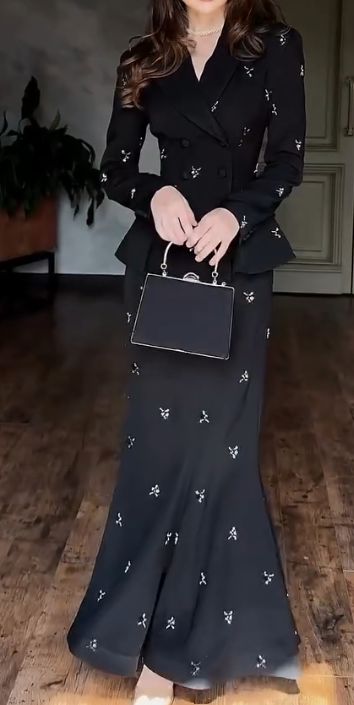Printed two-piece skirt