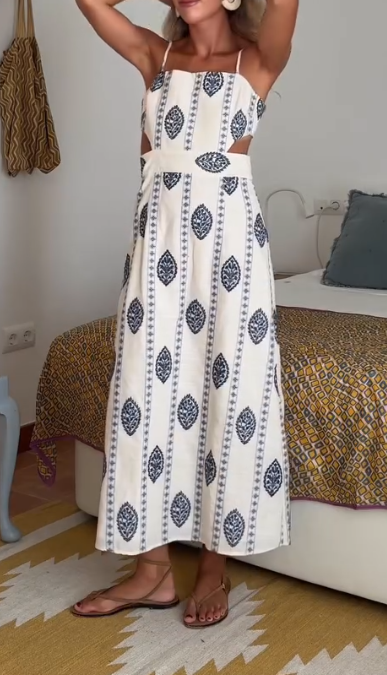 embroidered slip dress