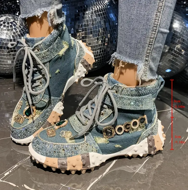 Water Brick High-Top Women's Sneakers